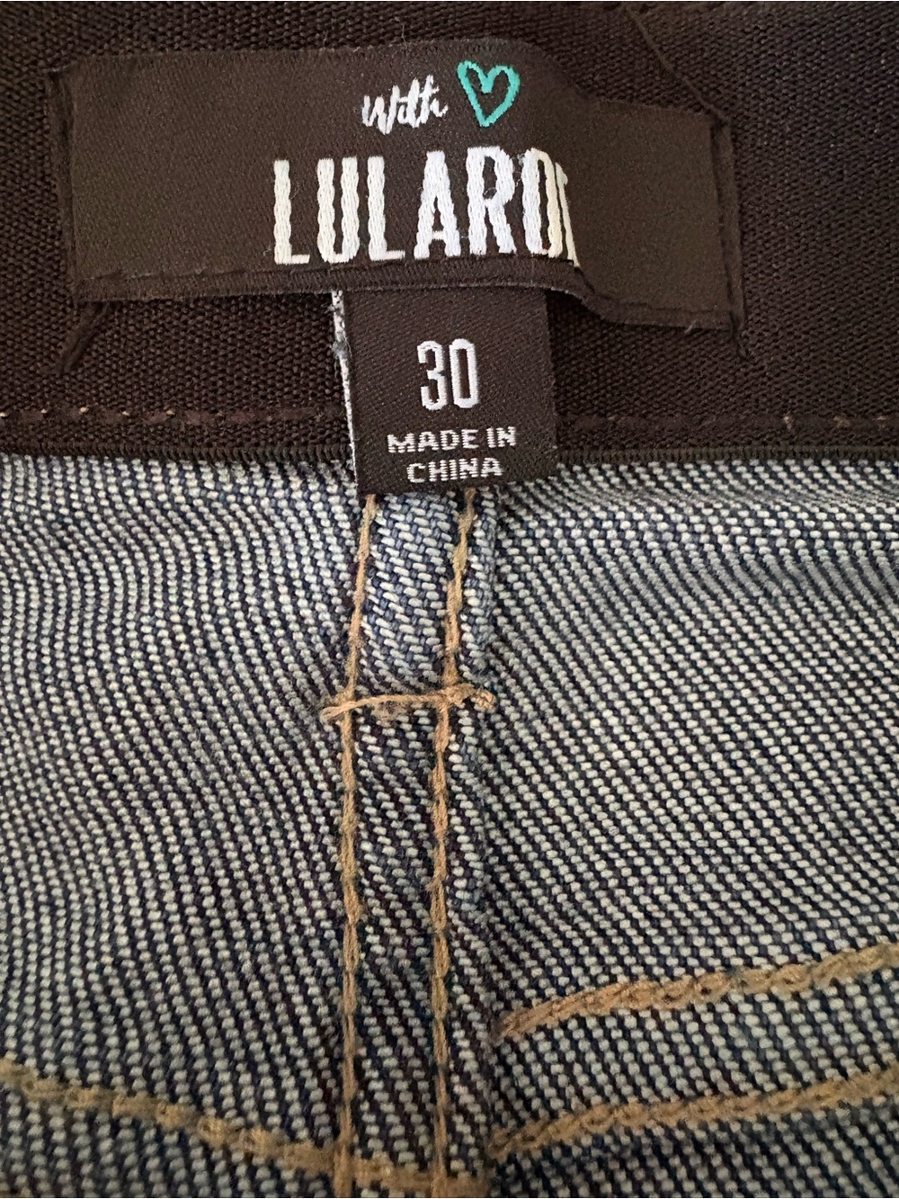 LuLaRoe medium wash blue denim shorts - Picture 5 of 5